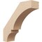 Ekena Millwork 5-inch W x 18-inch D x 18-inch H Balboa Rough Cedar Woodgrain TimberThane Knee Brace, Primed BRCUR05X18X18BOARCPR - alternate 1